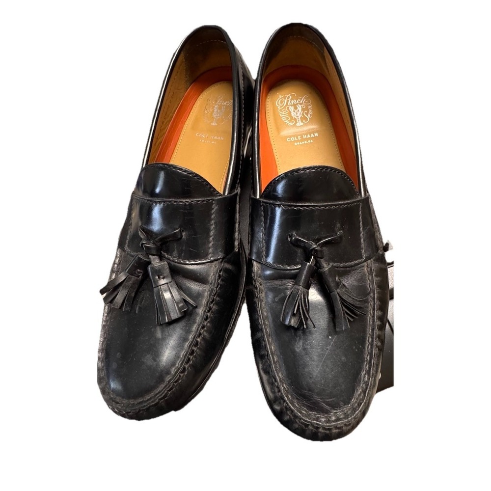 Cole Haan Pinch Tassel Loafer Black Size 9.5M Dress Shoes Excellent Condition - Picture 2 of 6